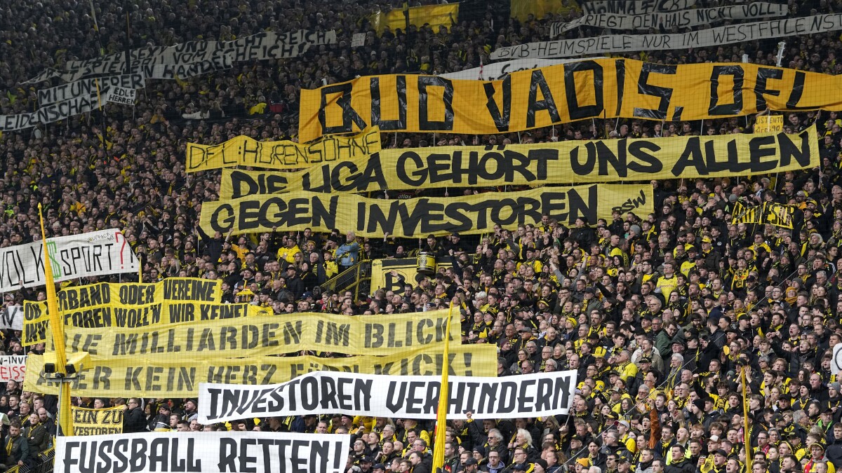 German soccer fans going silent at games this weekend to protest